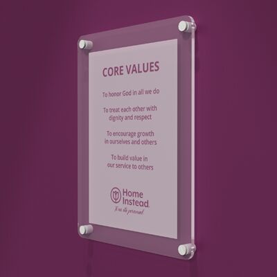 Core Values Wall Plaque Thumbnail